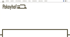 Desktop Screenshot of pokoyhof.com